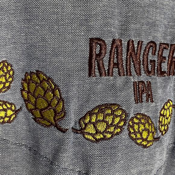 Vtg Red Kap Men's New Belgium Ranger IPA Shirt XL Blue Pearl Snap *Read - Picture 5 of 8
